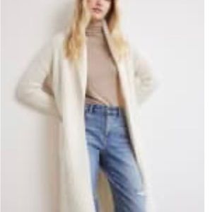 Long Oversized Cardigan With Shawl Collar